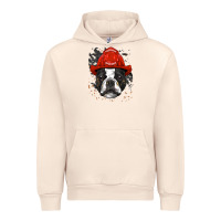 Sandshell boston terrier firefighter boston terrier dog lover premium Urban Hoodie - linhVisuals