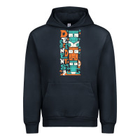 Navy oke 15 Urban Hoodie - linhVisuals