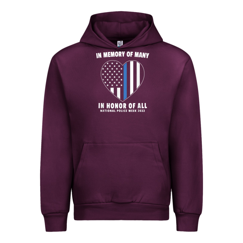 National Police Week Shirt In Memory And Honor Us Flag Urban Hoodie by linhVisuals | Teevron