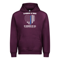 Mauve Wine national police week shirt in memory and honor us flag Urban Hoodie - linhVisuals
