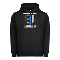Pigment Black national police week shirt in memory and honor us flag Urban Hoodie - linhVisuals