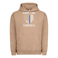 Pigment Burro national police week shirt in memory and honor us flag Urban Hoodie - linhVisuals
