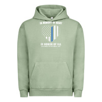 Pigment Oil Green national police week shirt in memory and honor us flag Urban Hoodie - linhVisuals