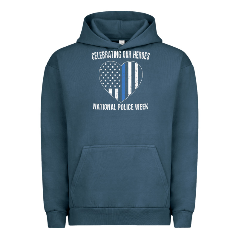 National Police Week Shirt Vintage Blue Line American Flag Urban Hoodie by linhVisuals | Teevron