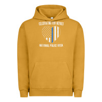 Pigment Peanut Butter national police week shirt vintage blue line american flag Urban Hoodie - linhVisuals