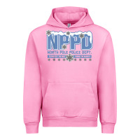 Fuchsia Pink north pole police department Urban Hoodie - linhVisuals