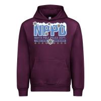 Mauve Wine north pole police department Urban Hoodie - linhVisuals