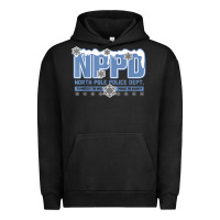 Pigment Black north pole police department Urban Hoodie - linhVisuals