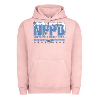Pigment Salmon north pole police department Urban Hoodie - linhVisuals