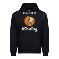 Black birding birdwatching eastern phoebe Urban Hoodie - linhVisuals