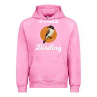 Fuchsia Pink birding birdwatching eastern phoebe Urban Hoodie - linhVisuals