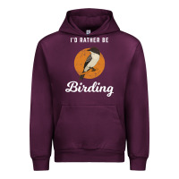 Mauve Wine birding birdwatching eastern phoebe Urban Hoodie - linhVisuals