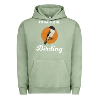 Pigment Oil Green birding birdwatching eastern phoebe Urban Hoodie - linhVisuals