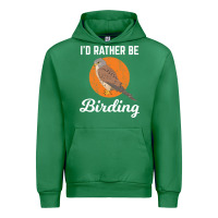 Emerald birding birdwatching kestrel bird bird Urban Hoodie - linhVisuals