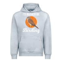 Heather Grey birding birdwatching kestrel bird bird Urban Hoodie - linhVisuals