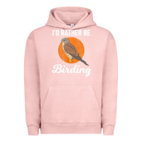 Pigment Salmon birding birdwatching kestrel bird bird Urban Hoodie - linhVisuals