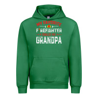 Emerald mens father's day my favorite firefighter calls me grandpa premium Urban Hoodie - linhVisuals
