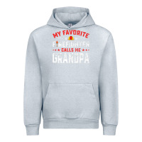 Heather Grey mens father's day my favorite firefighter calls me grandpa premium Urban Hoodie - linhVisuals