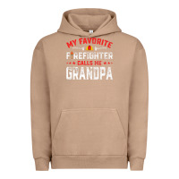 Pigment Burro mens father's day my favorite firefighter calls me grandpa premium Urban Hoodie - linhVisuals