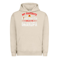 Pigment French Oak mens father's day my favorite firefighter calls me grandpa premium Urban Hoodie - linhVisuals