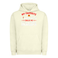 Pigment Pistachio mens father's day my favorite firefighter calls me grandpa premium Urban Hoodie - linhVisuals
