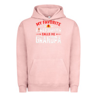 Pigment Salmon mens father's day my favorite firefighter calls me grandpa premium Urban Hoodie - linhVisuals