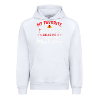 White mens father's day my favorite firefighter calls me grandpa premium Urban Hoodie - linhVisuals