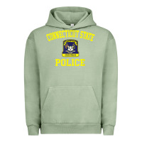 Pigment Oil Green connecticut state police Urban Hoodie - linhVisuals