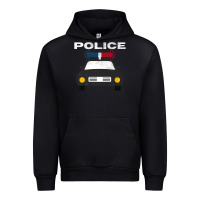 Black cool policeman law enforcement deputy kawaii police mobile premium Urban Hoodie - linhVisuals