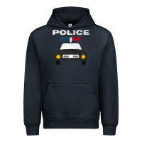 Navy cool policeman law enforcement deputy kawaii police mobile premium Urban Hoodie - linhVisuals