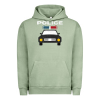 Pigment Oil Green cool policeman law enforcement deputy kawaii police mobile premium Urban Hoodie - linhVisuals