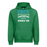 Emerald cops because firefighters need heroes too premium Urban Hoodie - linhVisuals