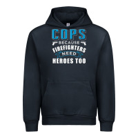 Navy cops because firefighters need heroes too premium Urban Hoodie - linhVisuals