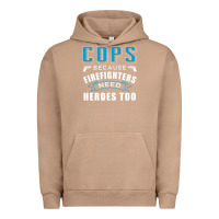 Pigment Burro cops because firefighters need heroes too premium Urban Hoodie - linhVisuals