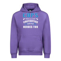Tulip cops because firefighters need heroes too premium Urban Hoodie - linhVisuals
