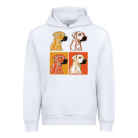 White rhodesian ridgeback t  shirt rhodesian ridgeback dog gift idea t  shir Urban Hoodie - linhVisuals