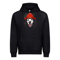Black dalmatian firefighter dalmatian dog lover Urban Hoodie - linhVisuals