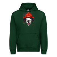 Forest Green dalmatian firefighter dalmatian dog lover Urban Hoodie - linhVisuals