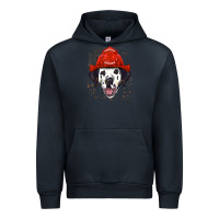 Navy dalmatian firefighter dalmatian dog lover Urban Hoodie - linhVisuals