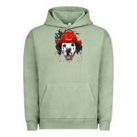 Pigment Oil Green dalmatian firefighter dalmatian dog lover Urban Hoodie - linhVisuals