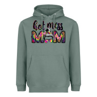 Sage hot mess mom messy bun Heavyweight Hoodie - JahusDesignShop