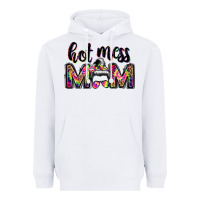 White hot mess mom messy bun Heavyweight Hoodie - JahusDesignShop