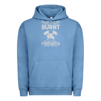 Pigment Pebble Blue playing with fire will get you burnt fireman firefighter fun Urban Hoodie - linhVisuals