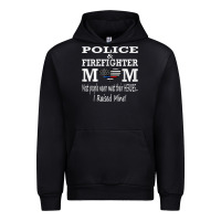 Black police & firefighter mom, i raised mine fireman mothers day Urban Hoodie - linhVisuals