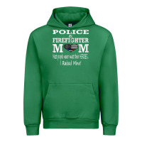 Police & Firefighter Mom, I Raised Mine Fireman Mothers Day Urban Hoodie | Teevron