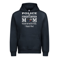 Navy police & firefighter mom, i raised mine fireman mothers day Urban Hoodie - linhVisuals