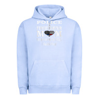 Pigment Grape Ice police & firefighter mom, i raised mine fireman mothers day Urban Hoodie - linhVisuals