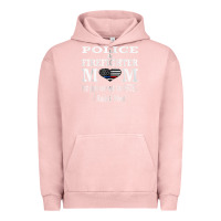 Pigment Salmon police & firefighter mom, i raised mine fireman mothers day Urban Hoodie - linhVisuals