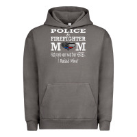 Pigment Tornado police & firefighter mom, i raised mine fireman mothers day Urban Hoodie - linhVisuals