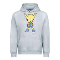 Heather Grey groovy bart Urban Hoodie - linhVisuals